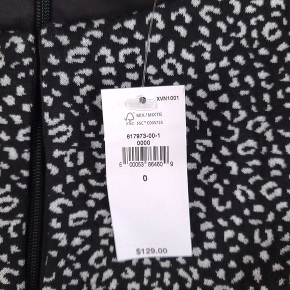 Banana Republic Dress Womens Size 0 Black Gray Keyhole Front Zip Back - Picture 5 of 16